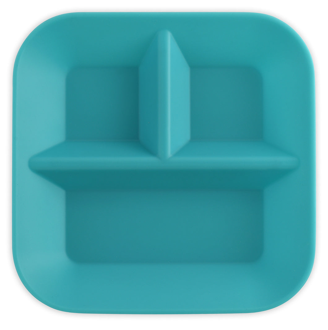 Kiddiebites USA Teal Silicone Plate